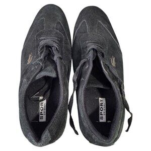 Lacoste Misano 22 Fashion‎ Sneakers Mens US 11 Black Leather Suede Upper Lace Up